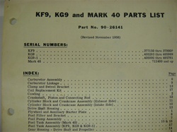 PARTS MANUAL - KF9, KG9, MARK 40 (DOWNLOAD ONLY)