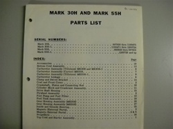 PARTS MANUAL - MARK 30H & MARK 55H (DOWNLOAD ONLY)