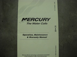 OWNERS MANUAL - MERC 20, 25