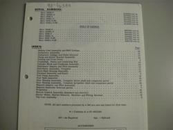 PARTS MANUAL - MERC 500