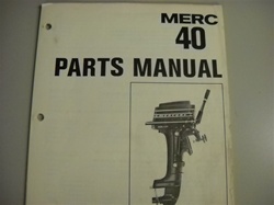 PARTS MANUAL - MERC 40