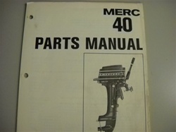 PARTS MANUAL - MERC 40 (DOWNLOAD ONLY)