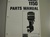 PARTS MANUAL - MERC 1150