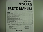 PARTS LIST - MERC 650XS (DOWNLOAD ONLY)