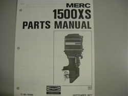 PARTS MANUAL - MERC 1500 XS