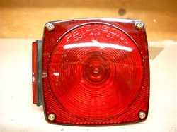 WIDE COMB TAIL LIGHT W/LIC LT