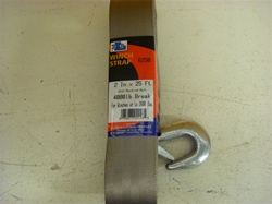 HEAVY DUTY WINCH STRAP W/HOOK 25'